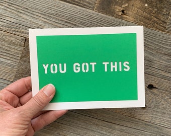 You Got This Card, You've Got This Card, Support Card, Encouragement Card, Card for Fellow Mom, You Can Do This Card, Card for a Friend