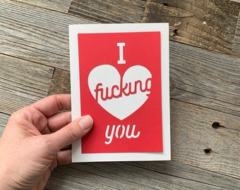 Pillow I Fucking Love You Throw Pillow Witchy Cushion Cover Floor Pillow Tattoo ADULT
