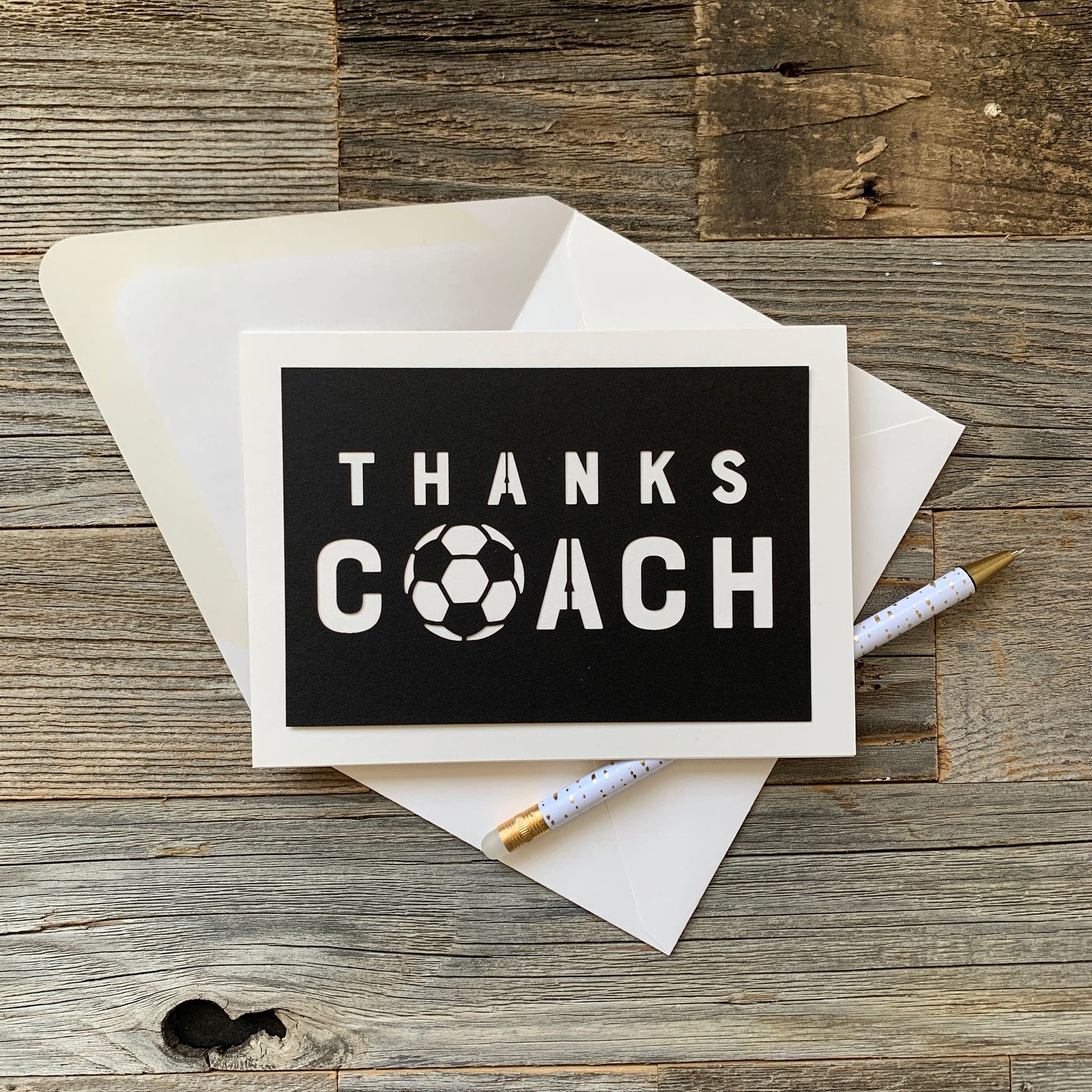 Soccer Coach Card Thank You Coach Card Thanks Coach Card Etsy
