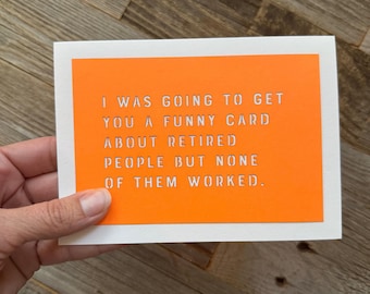 Funny Retirement Card