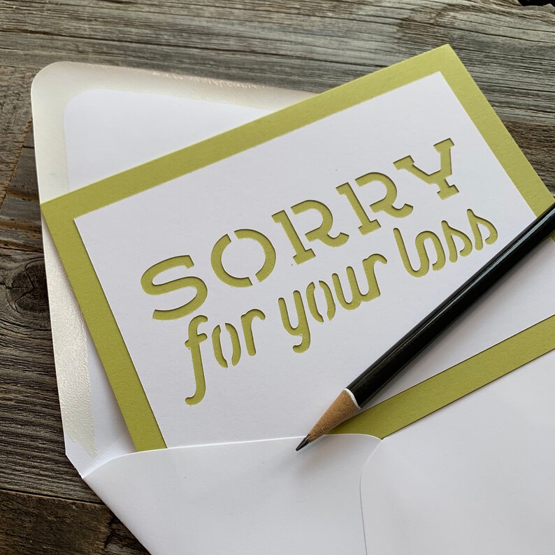 With Sympathy Card Mourning Card Death of Parent Card Sympathy Card Sorry For Your Loss Card Death of Pet Card Loss Card