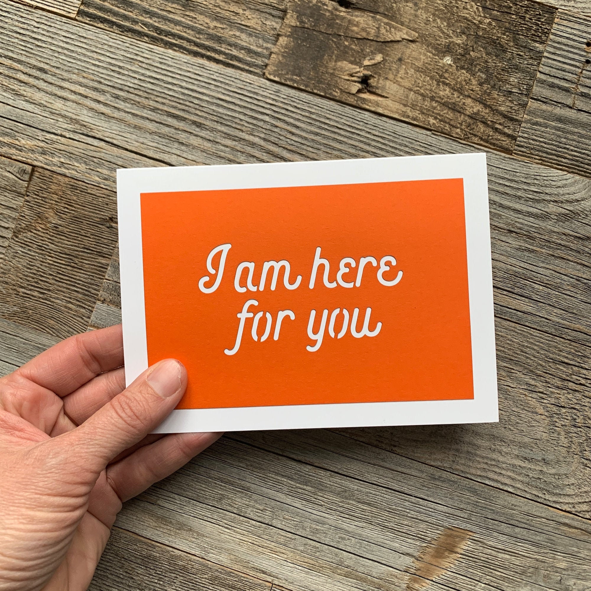 I Am Here for You Card Support Card Sympathy Card Mourning pic