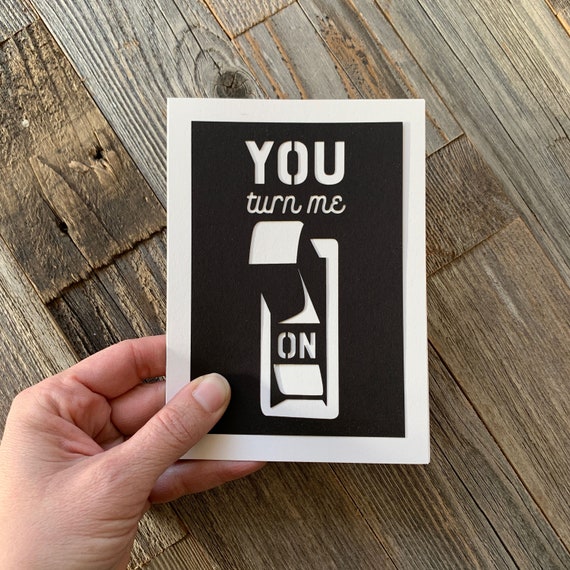 You Turn Me On Card Valentines Day Card Love Card Card For Etsy You Turn Me On Card Valentines Day Card Love Card Card For Etsy