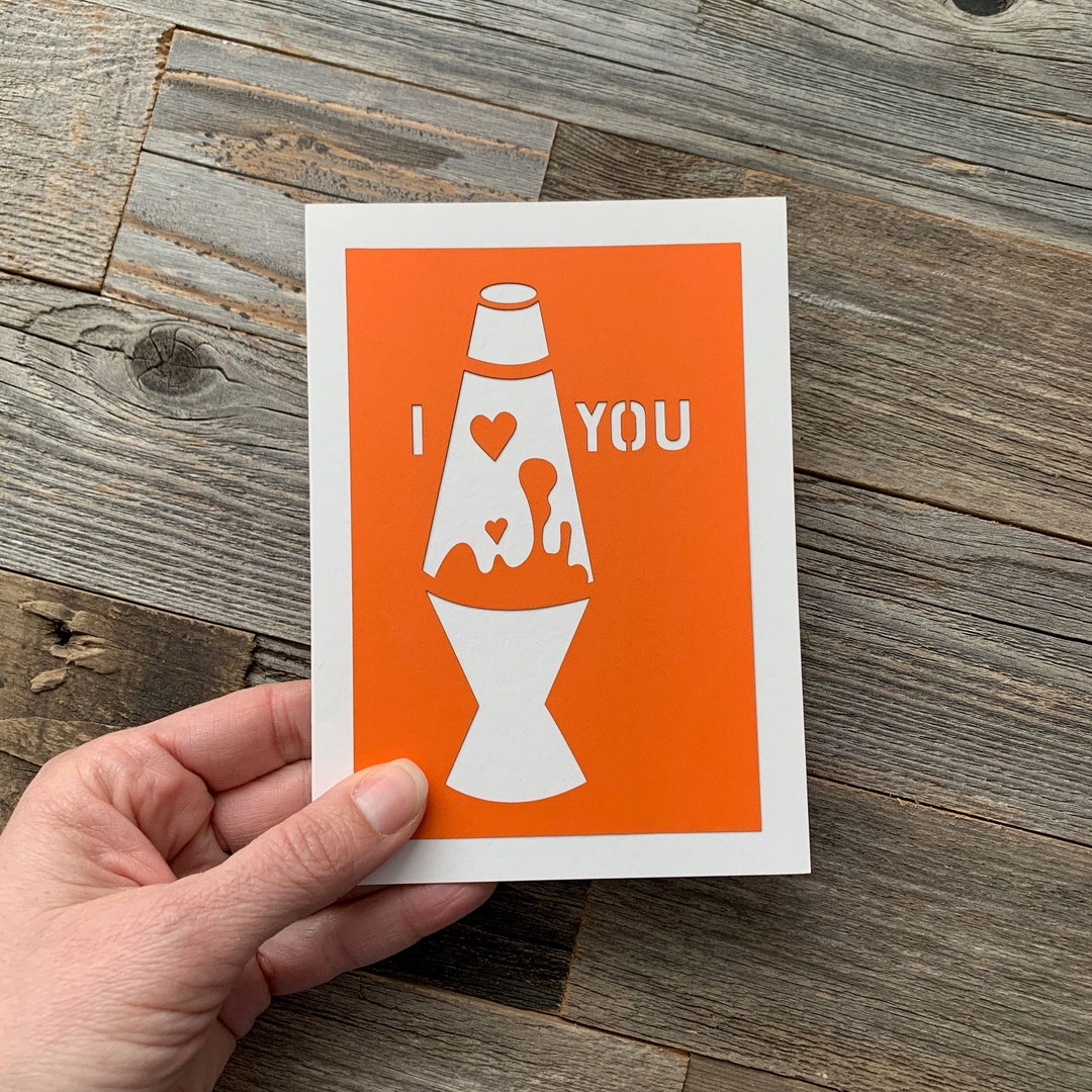 I Love You Card, I Lava You Card, Love Card, Valentines Day Card ...