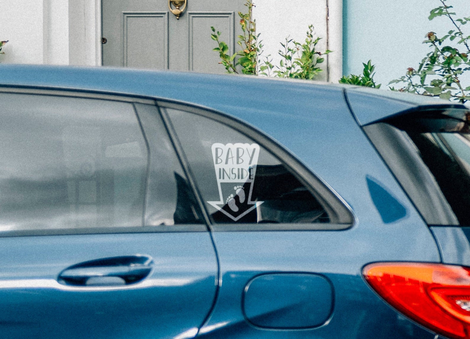 Baby Inside Car Window Decal Life saver warning in case on Etsy