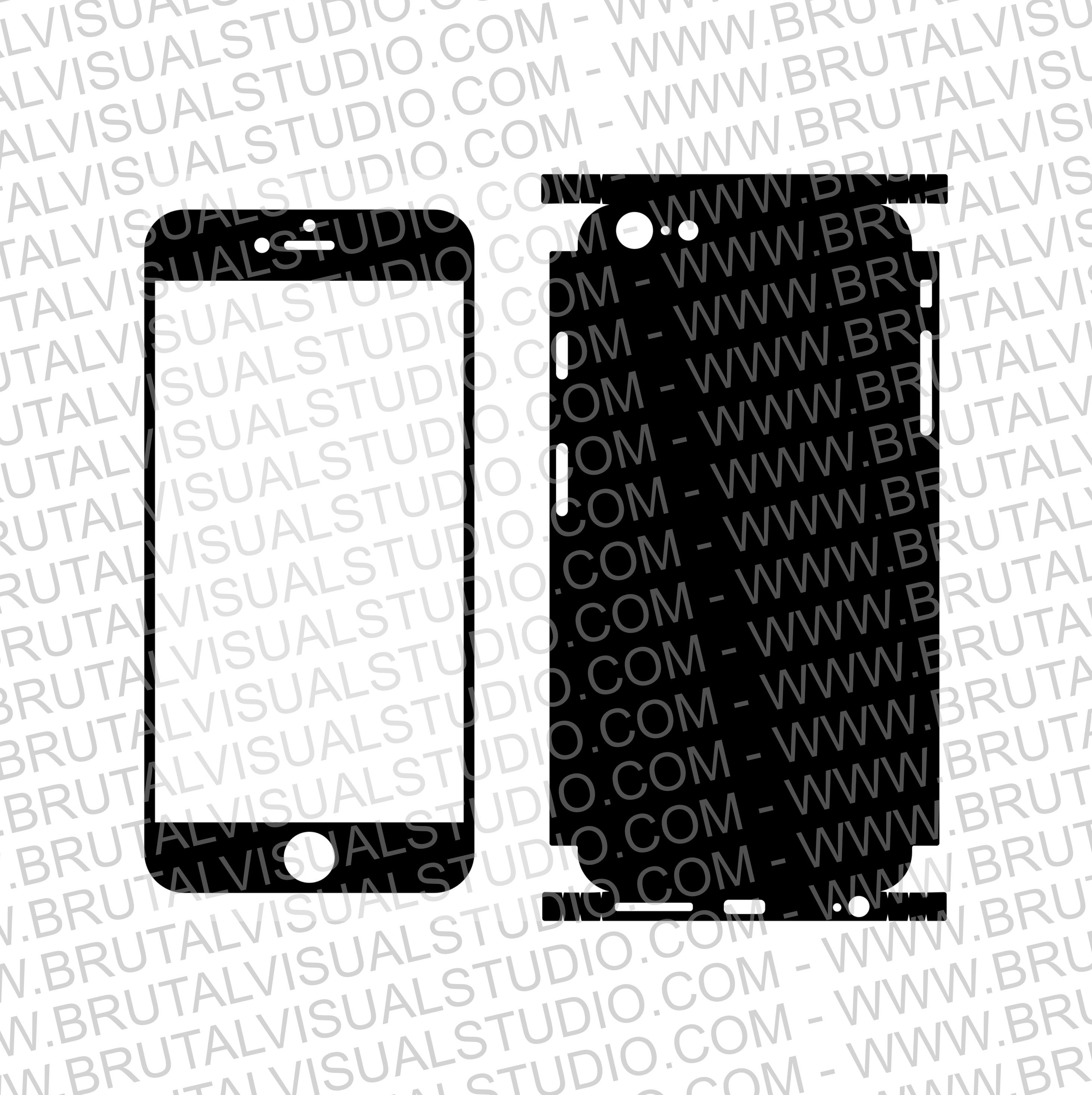 Iphone 6 Plus Skin Cut Template Ver.4 Templates for cutting or