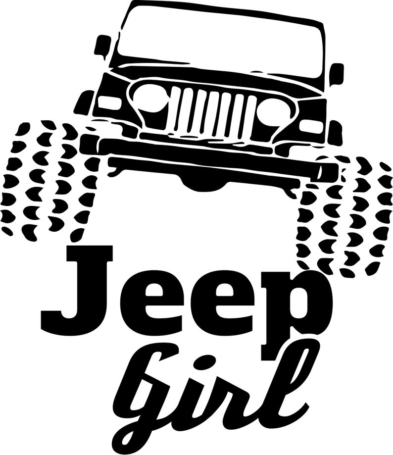 JEEP Girl All Terrain Die Cut Vinyl Sticker EPIC Decal For | Etsy
