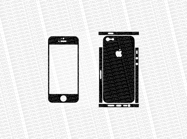Iphone 5 Skin Cut Template Templates for cutting or Etsy