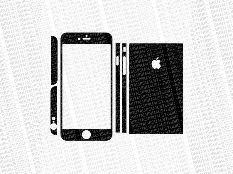 Download Iphone 6 Plus Skin Cut Template Ver.1 Templates for | Etsy
