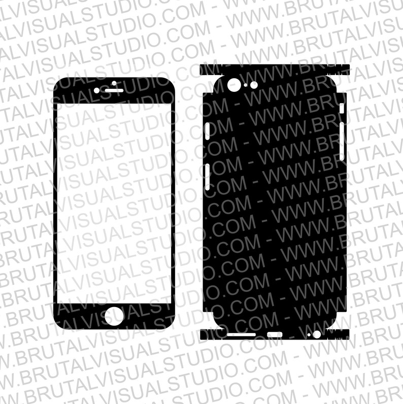 Iphone 6S Skin Cut Template Ver.3 Templates for cutting | Etsy