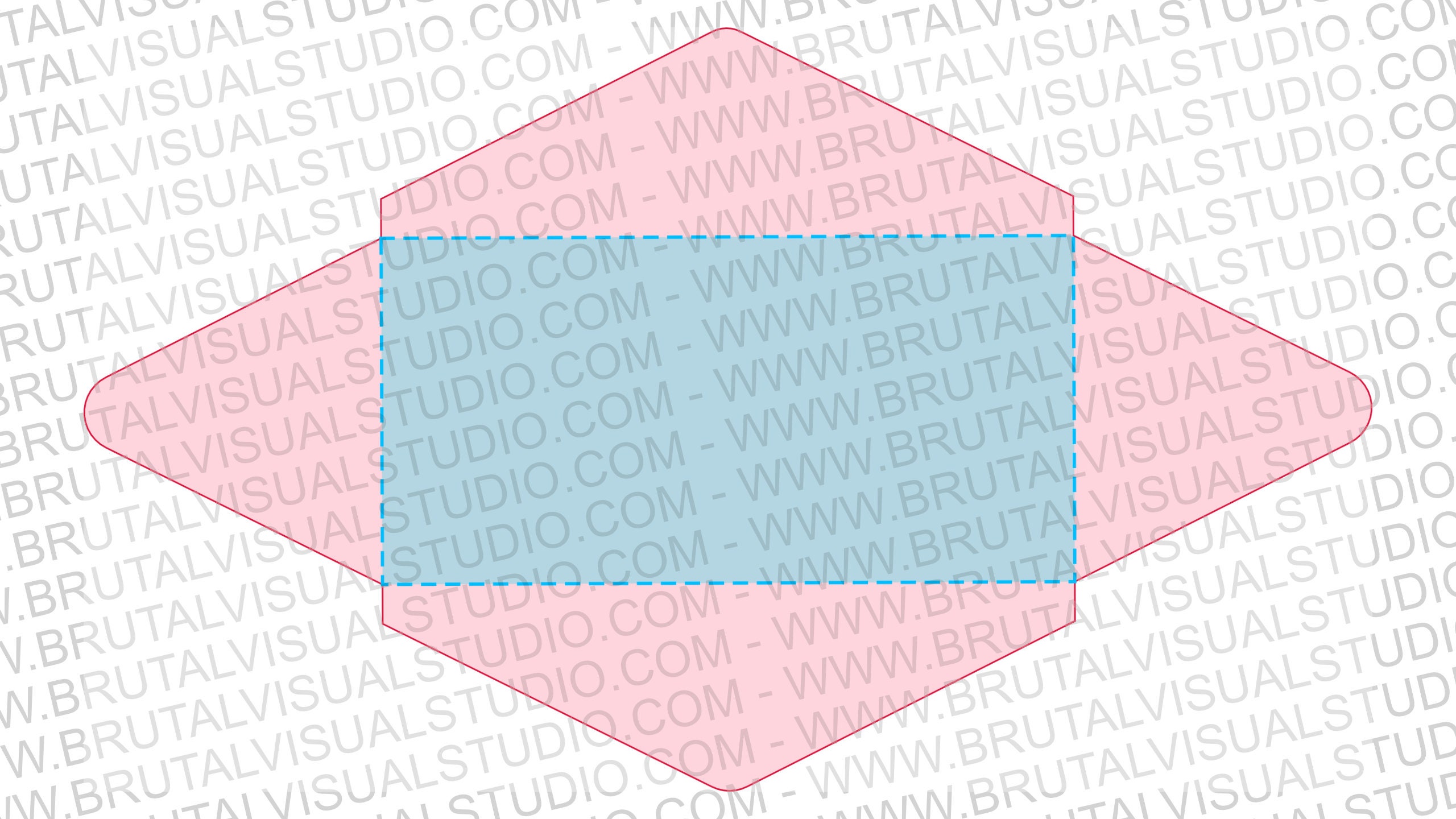 rectangular type envelope digital cut file template ready to cut