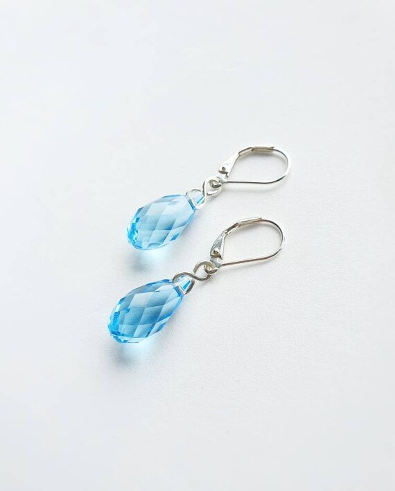 Swarovski 2024 aquamarine earrings