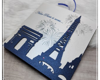 Wedding Paris - Chic and elegant carterie personalized on the theme of Paris and its Eiffel Tower