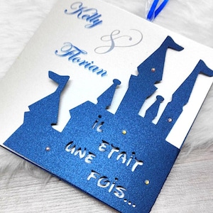FEEN-Hochzeitseinladung - PRINCESS CASTLE - Handgefertigtes und personalisiertes Briefpapier