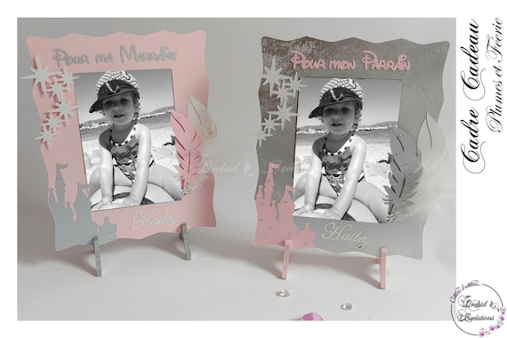 Cadre Cadeau Parran Et Marrane Au Crochet . Cadeau Bapteme - Etsy France