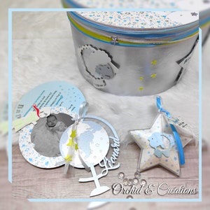 Globe-trotter child announcement Travel and Little Prince Birth, Baptism tailor-made creation image 10