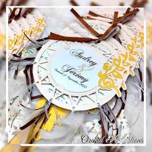 Invitación BOHEME y COUNTRY Chic WEDDING - Atrapasueños - Papelería personalizada