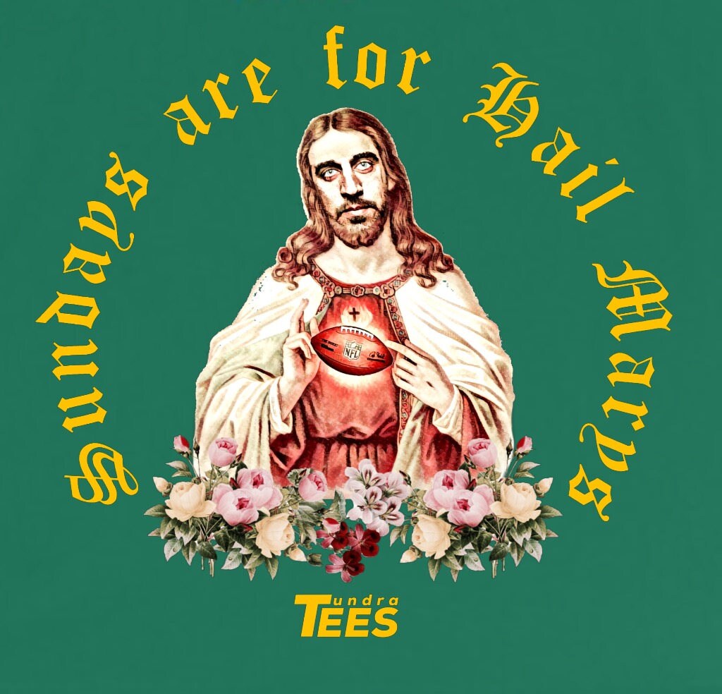 Aaron rodgers hotsell hail mary shirt