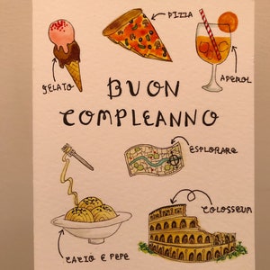 Carte Buon Compleanno Joyeux Anniversaire Italien Firenze Etsy Carte Buon Compleanno Joyeux Anniversaire Italien Firenze Etsy