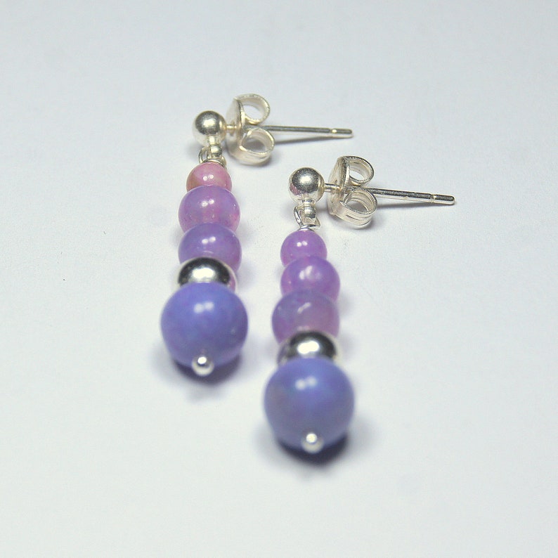 Purple Opal necklace /& Earrings Jewelry for her Lavender Opal Silver Jewellery Set Classic jewellery gifts Unique Gemstone Jewellery
