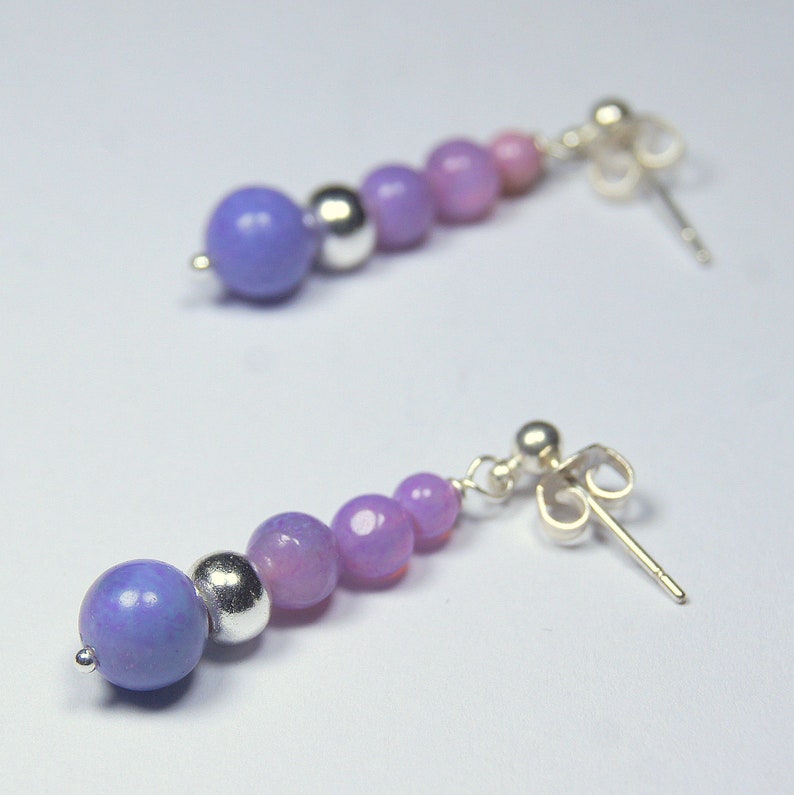 Purple Opal necklace /& Earrings Jewelry for her Lavender Opal Silver Jewellery Set Classic jewellery gifts Unique Gemstone Jewellery