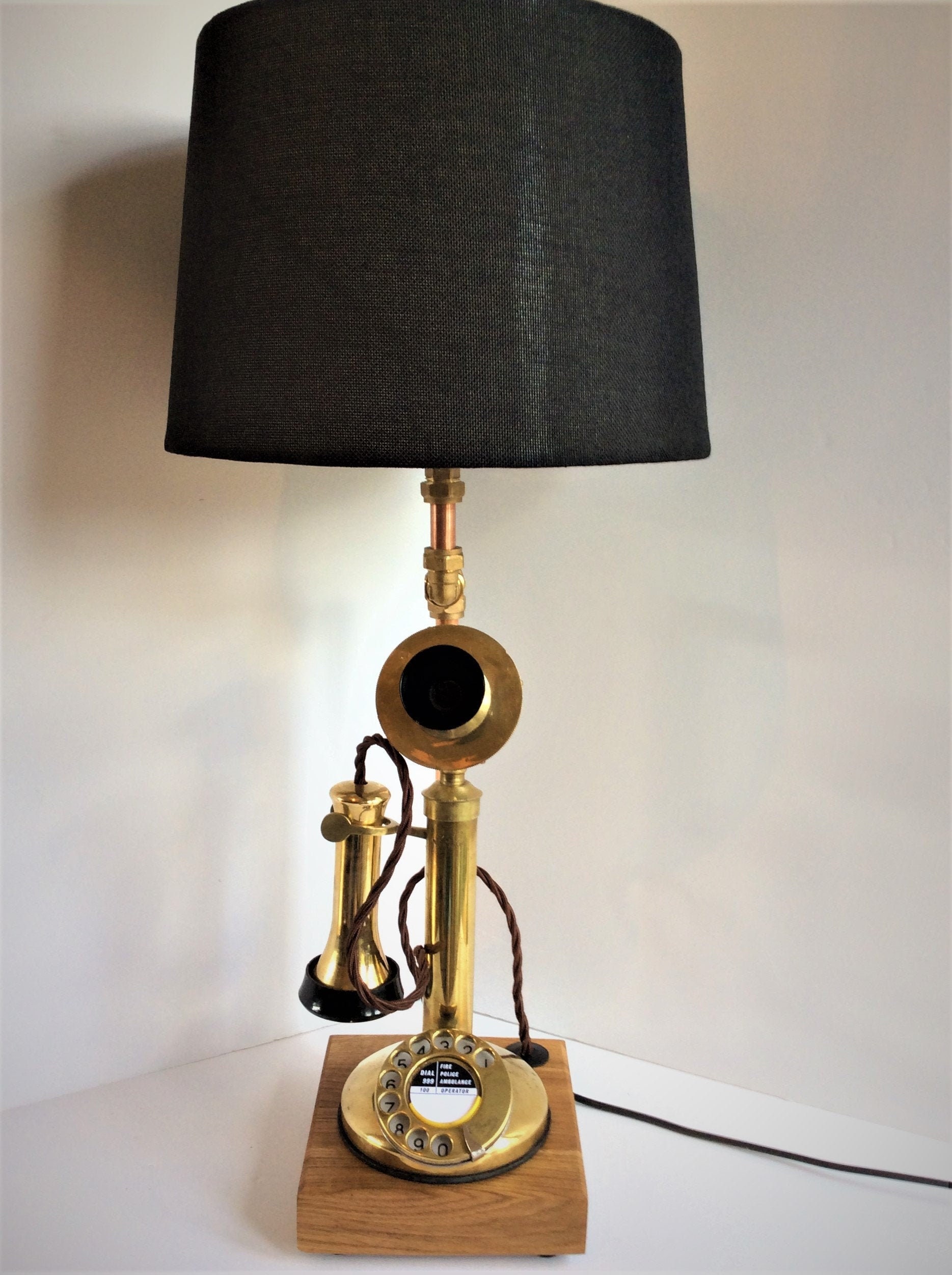 CANDLESTICK TELEPHONE LAMP Etsy