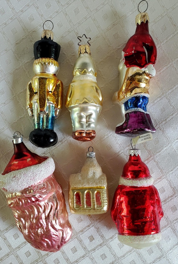 Vintage German Blown Glass Christmas Ornament: Inge-glas Girl