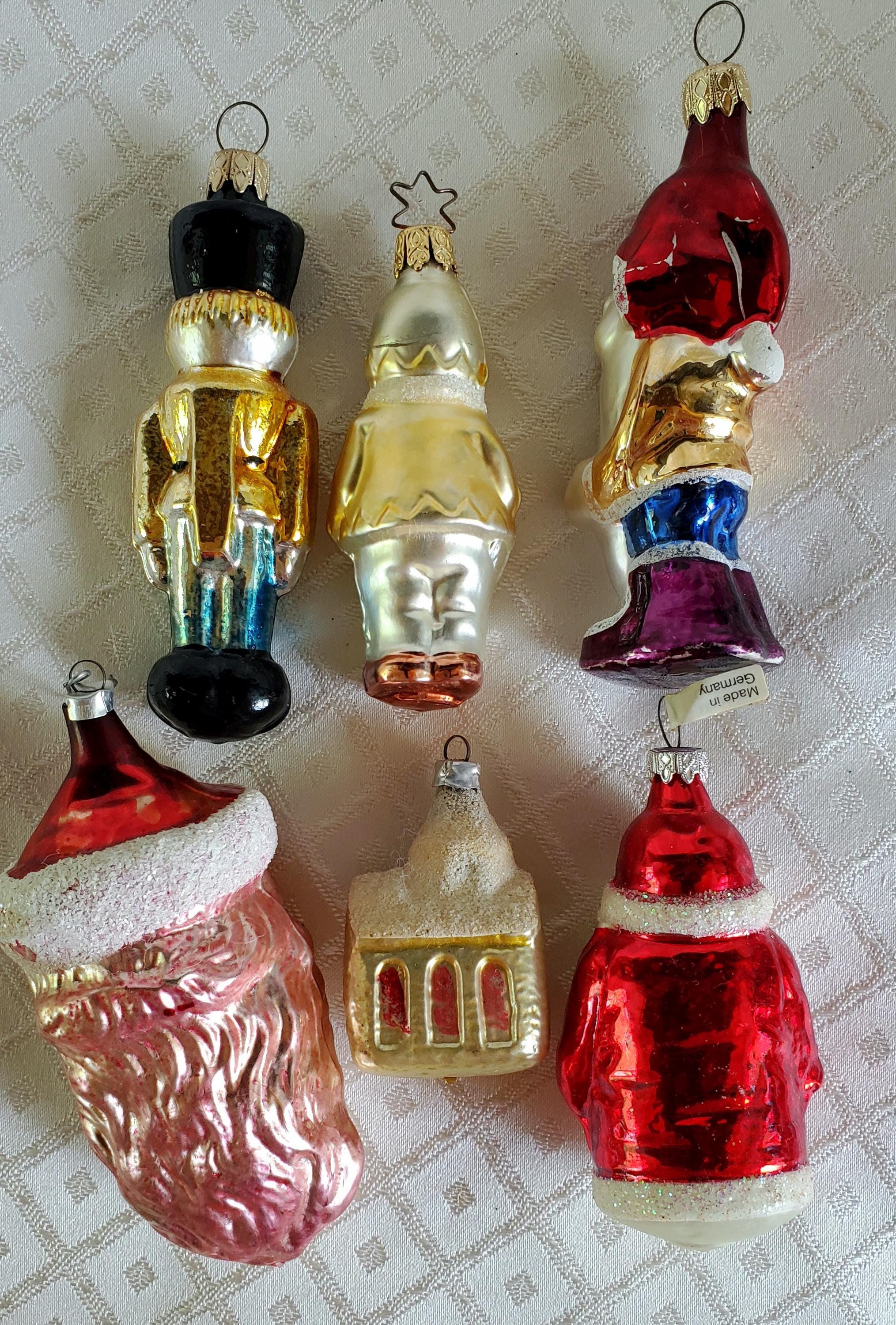 inge glassクリスマスオーナメント　vintage 6個セット クリスマスツリー オーナメント 飾り ドイツ INGE-GLAS GOODS