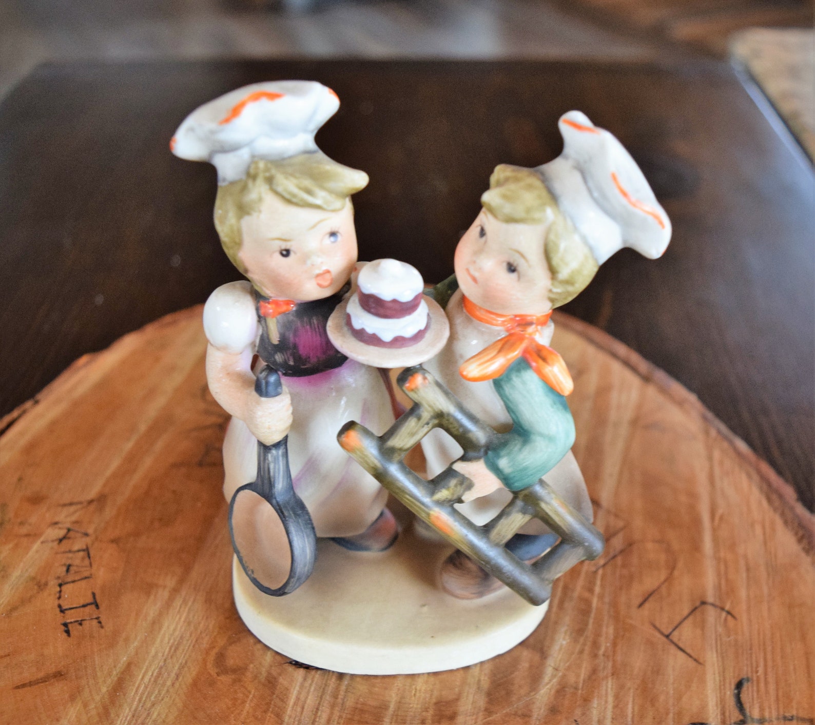 Napco Chefs Figurine, Ceramic, Early, Japan, Vintage Cook Figurine