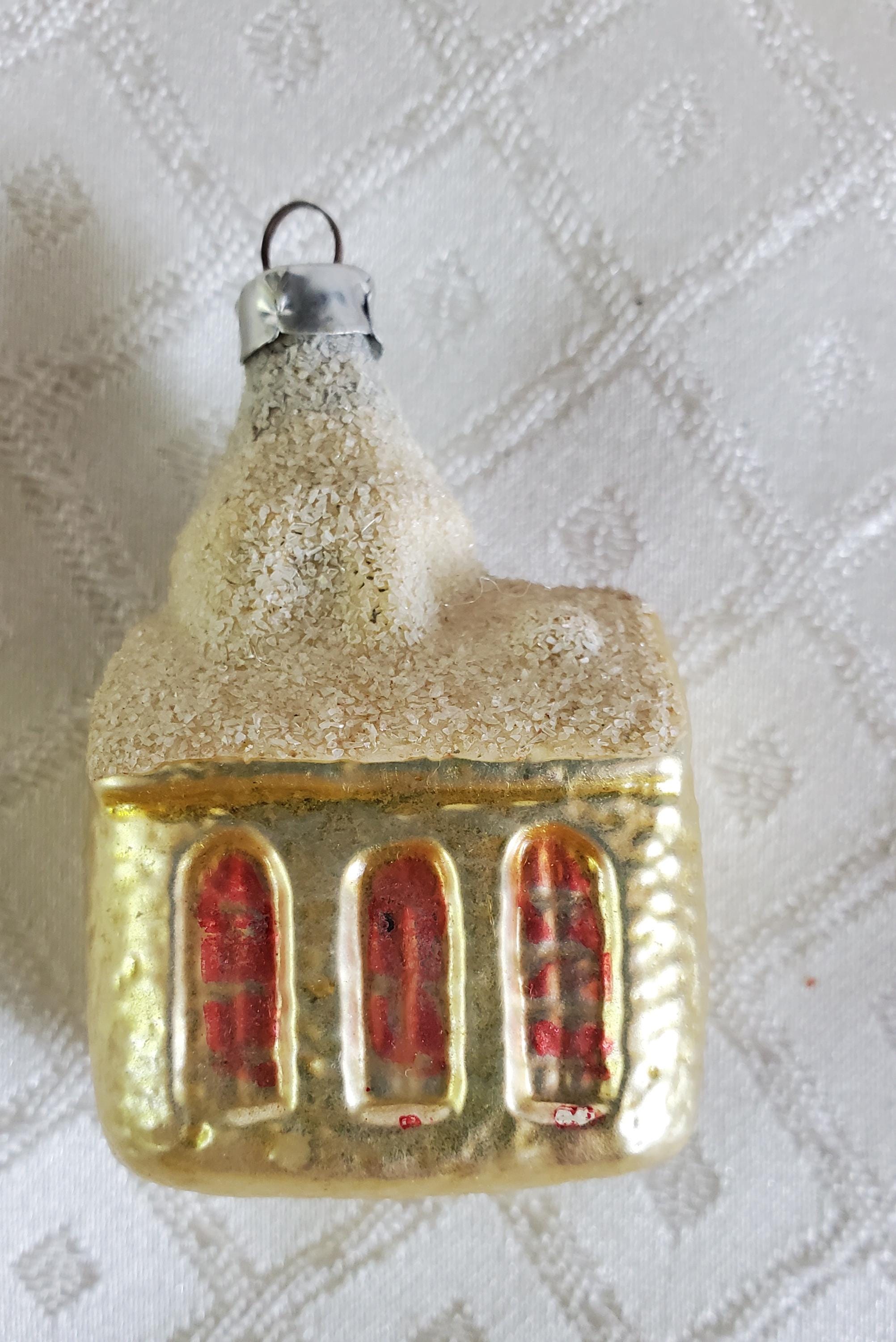 Vintage German Blown Glass Christmas Ornament: Inge-glas Girl
