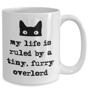 Taza divertida de &quot;Cat Overlord&quot;: regalo para los amantes de los gatitos