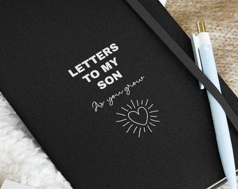 Letters to My Son Keepsake Notebook: Hardcover Memories Journal