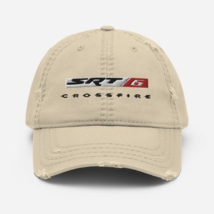 Crossfire SRT6 Cap: Distressed Embroidered Car Lover Hat