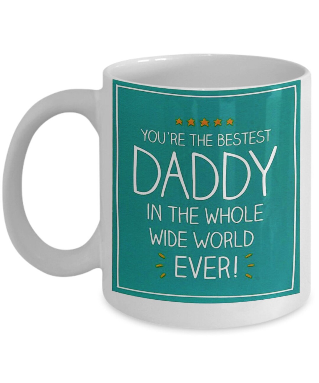 Bestest Daddy Mug Best Fathers Day Gift Cup You're the Etsy