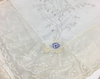 white lace handkerchief
