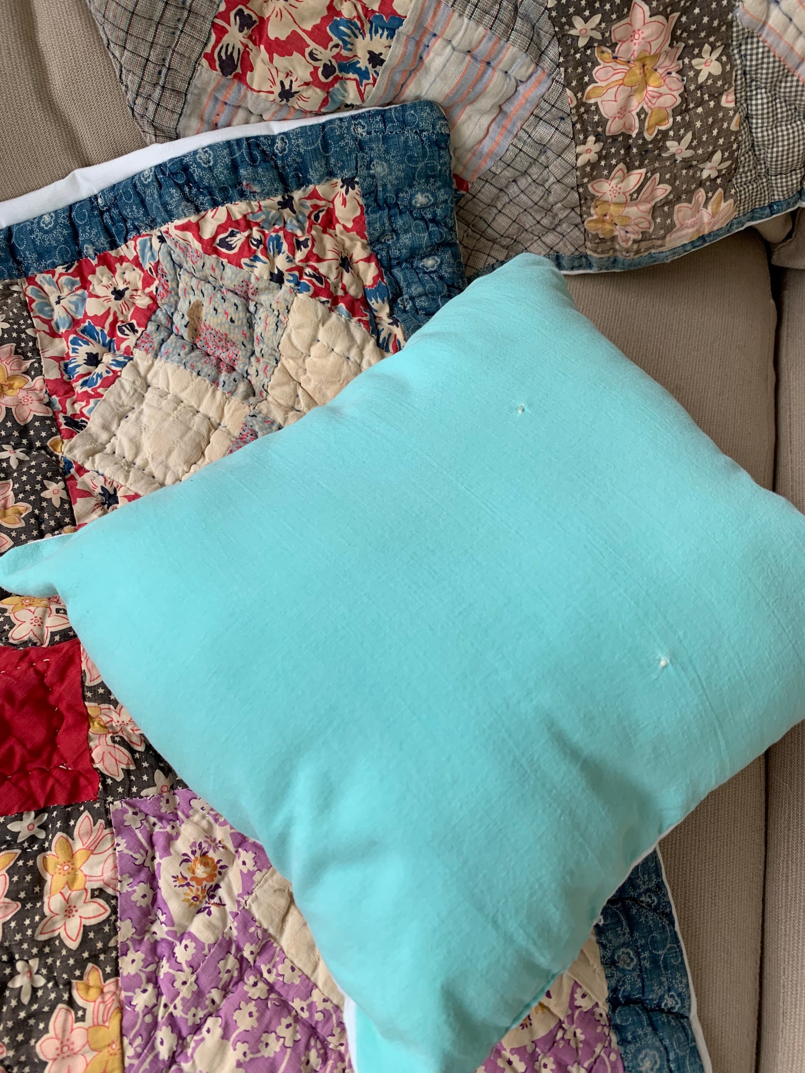 Vintage Quilt Pillowsvaries 12 20 Etsy