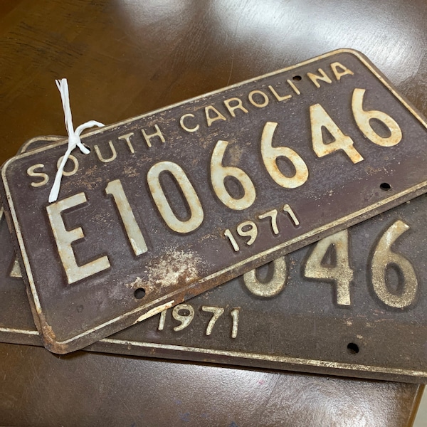 South Carolina License Plate Etsy
