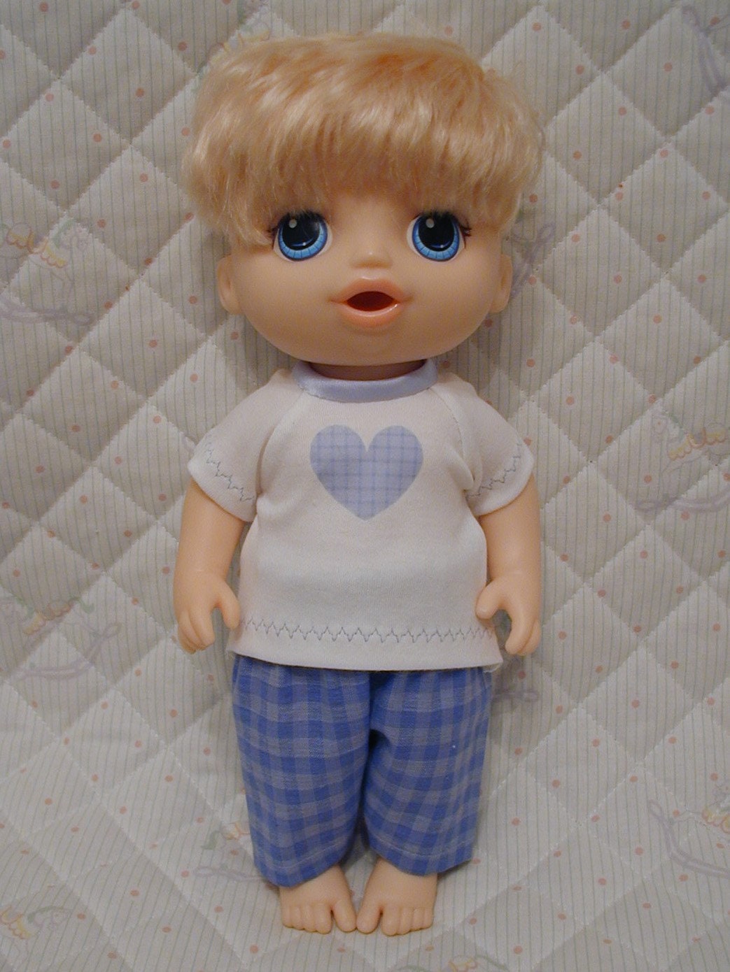 Dolls Clothes to fit 12in/30 cm Baby Alive Boy Gingham Heart Etsy