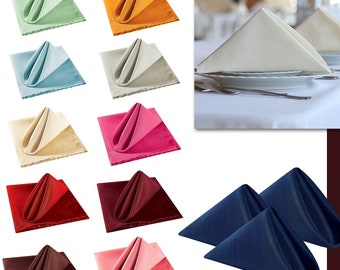 20 "x 20" Servietten Baumwolle Polyester Serviette Plain Esstisch Serviette Für Hochzeit, Event 50 / 100pcs