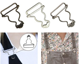 25mm Dungaree Buckles, Overall Buckles Rectangle Slider Fasteners for Jumpsuits, Braces, Repairing Clothes, Jackets, Belts, Kids Overalls