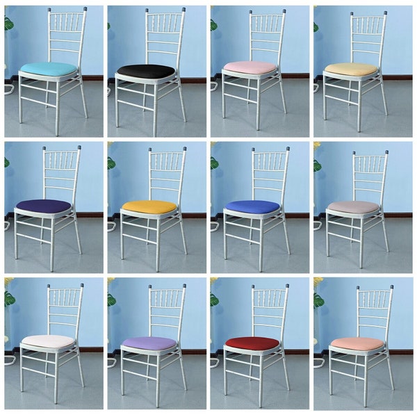 Spandex Chair Seat Covers, Washable Elasticated Chair Slipcover, Dining Chair Seat Covers, for Wedding, Banquet, Events, Party Decoration