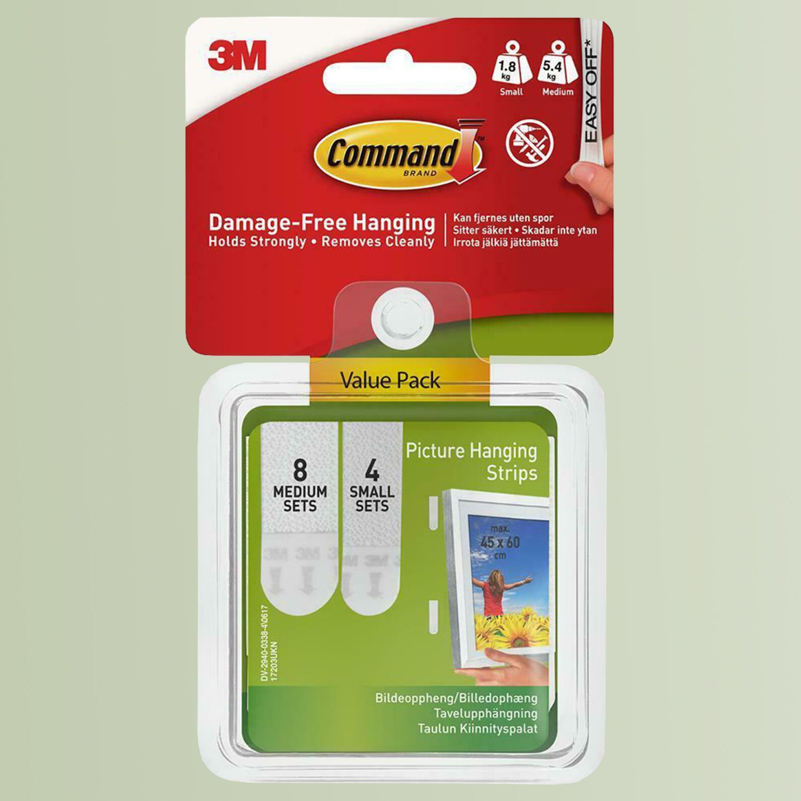 3M Command Strips & Hooks Damage Free Picture Frames Hanging Etsy