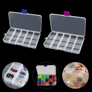 Small Plastic Storage Box With 15 Compartments 10cm X 17.5cm P00530 