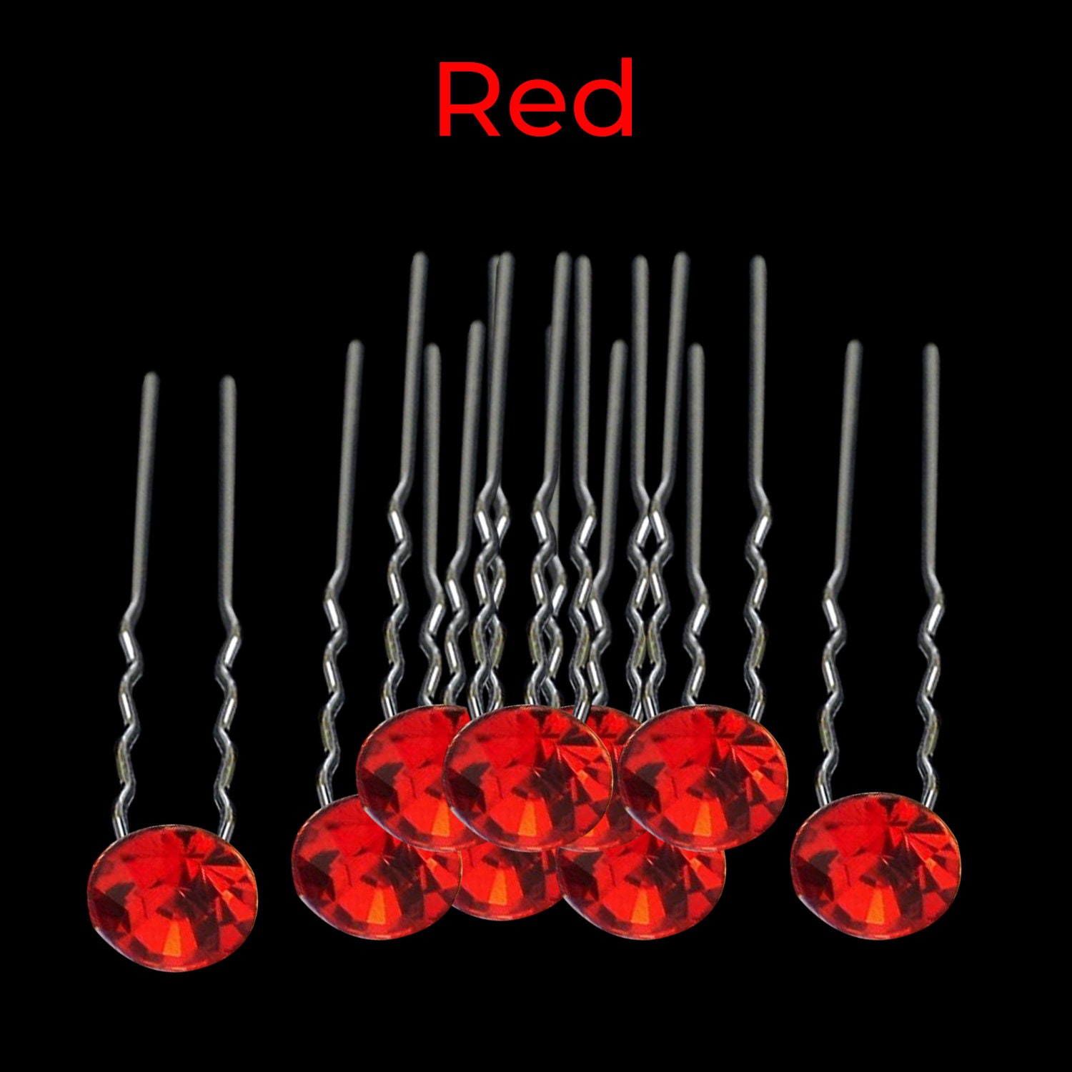 Crystal Diamante Hair Pins Rhinestones Clips Grips for Prom Etsy UK