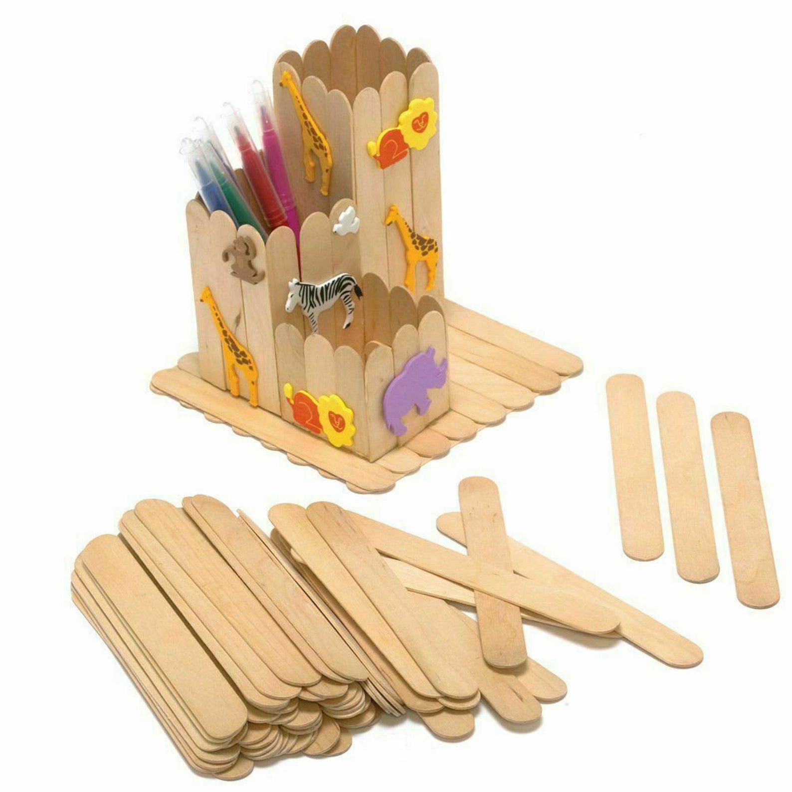 Wooden Plain/multi Jumbo Lolly Sticks for Ice Lollipops Kids Etsy