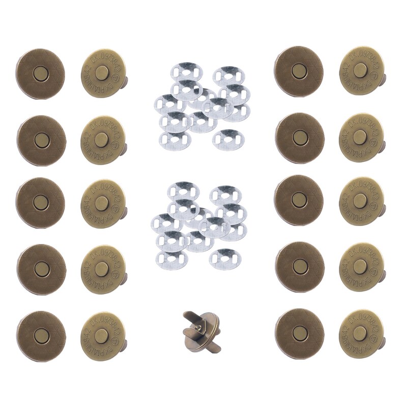 14mm Snap Clasps Button Fasteners Washers Metal Etsy