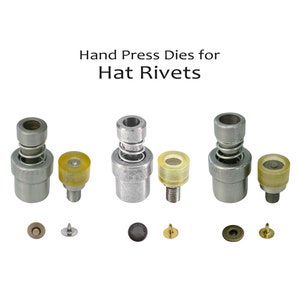 Crystal Rivet Dies for Hand Press Dies for Setting Rivets, Grommets, and  Snaps Press Sold Separately 