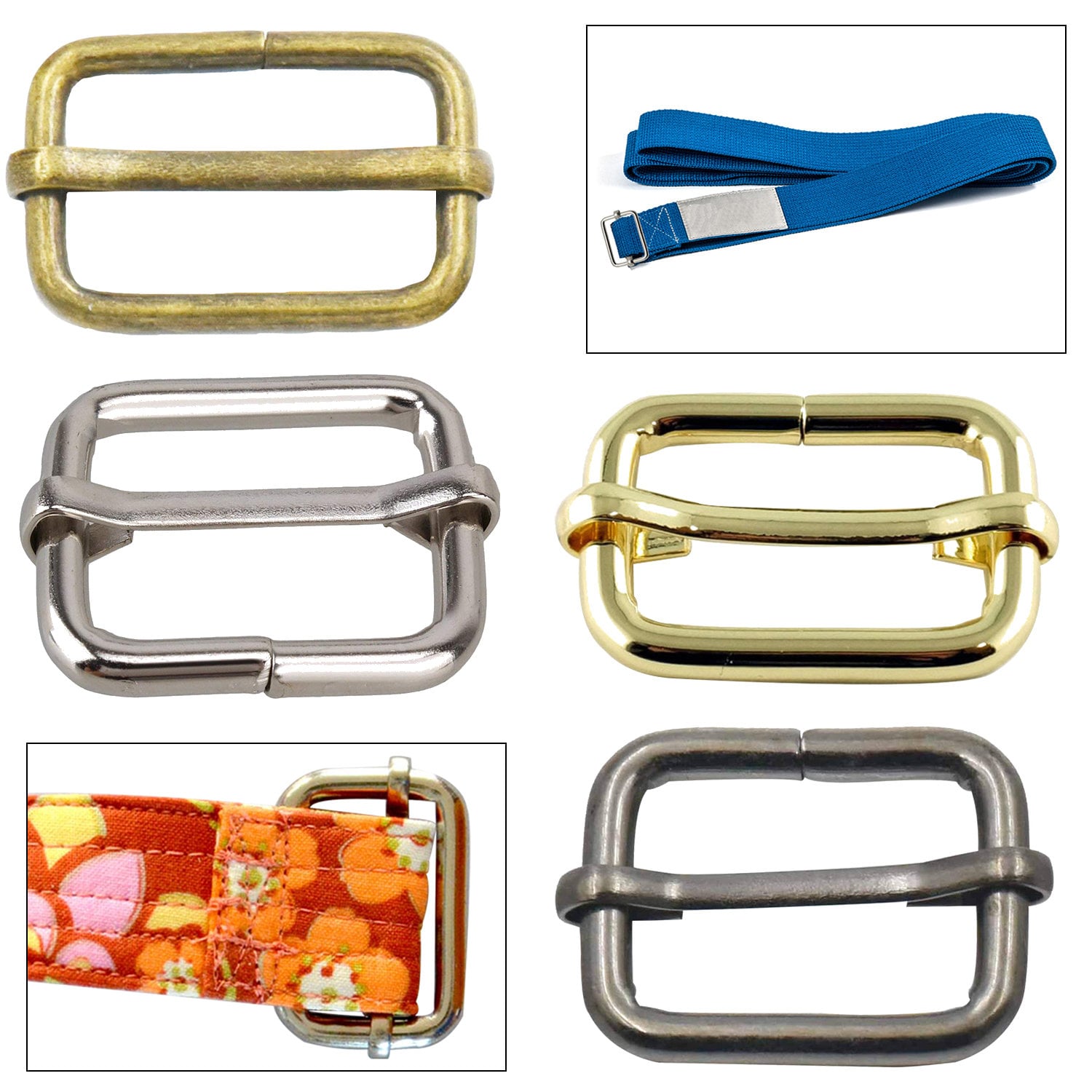 25mm x 19mm Sliding Slider Adjustable Metal Buckle for Etsy