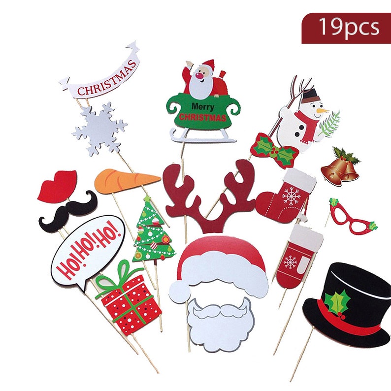 Christmas Party Props Photo Booth Props Party Supplies  Etsy UK