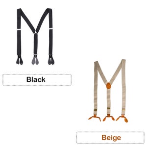 YOTOZU Elastic Adjustable Heavy Duty Suspenders Y Shaped